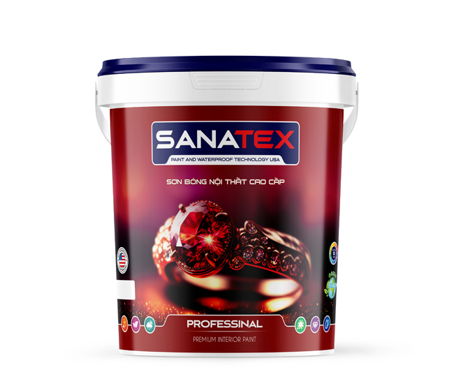 Sơn bóng nội thất cao cấp SANATEX