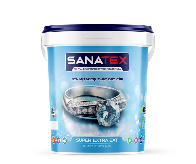 Sơn mịn ngoại thất cao cấp SANATEX