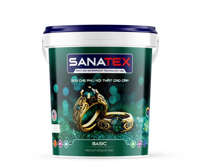 Sơn che phủ nội thất cao cấp SANATEX