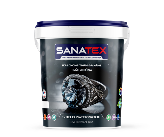 Sơn chống thấm đa năng trộn xi măng SANATEX