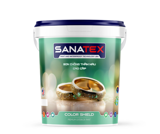 Sơn chống thấm màu cao cấp SANATEX